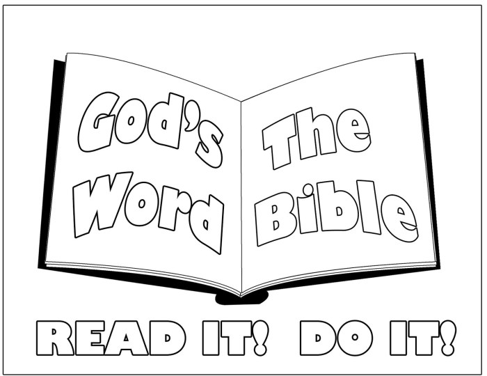 Bible book coloring page