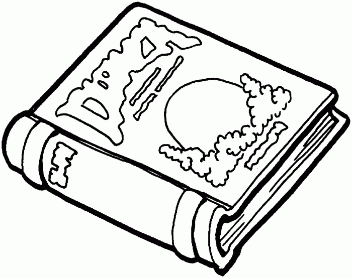 Bible book coloring page